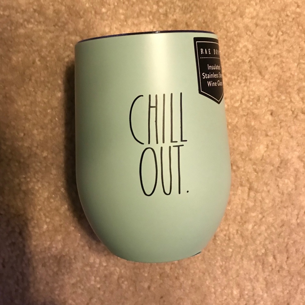 Rae Dunn mint green insulated stainless steel wine